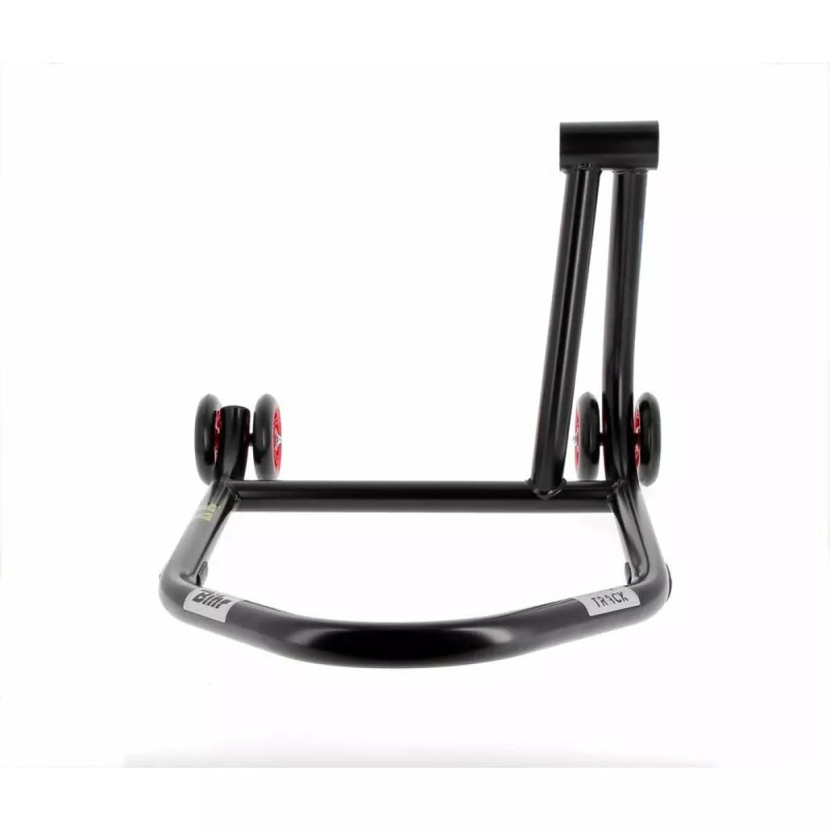 Béquille Monobras Droite Bihr Home Track Noir Mat Roues Rouge