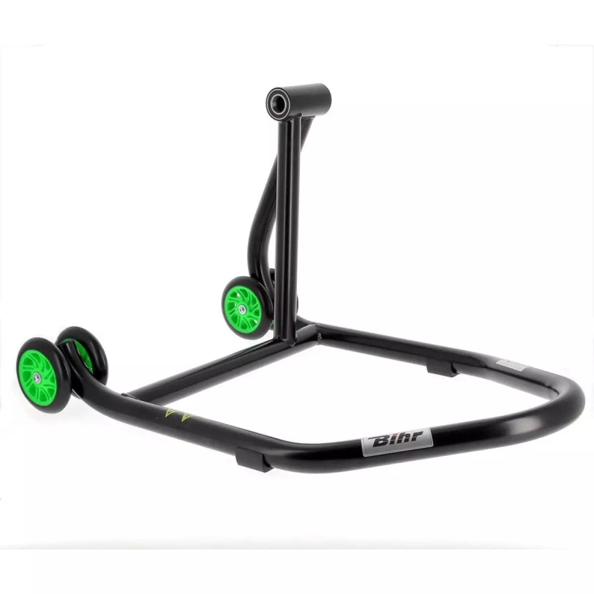 Béquille Monobras Droite Bihr Home Track Noir Mat Roues Vert