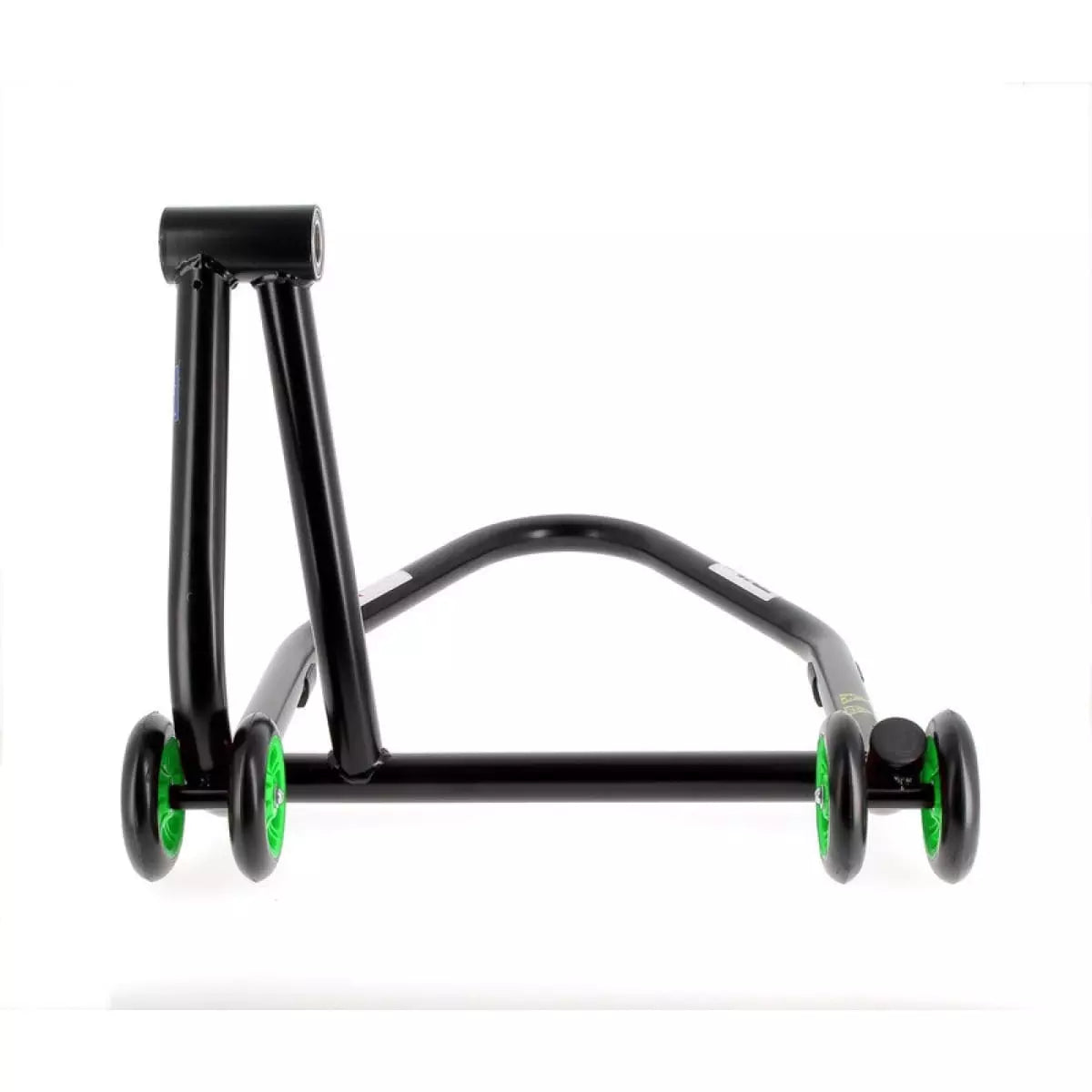 Béquille Monobras Droite Bihr Home Track Noir Mat Roues Vert