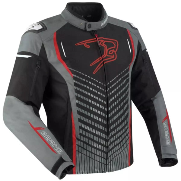 Blouson Bering Gang Noir Gris Rouge