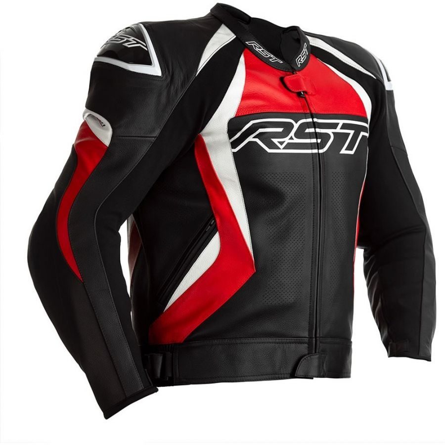 Blouson cuir racing, bosse aérodynamique
