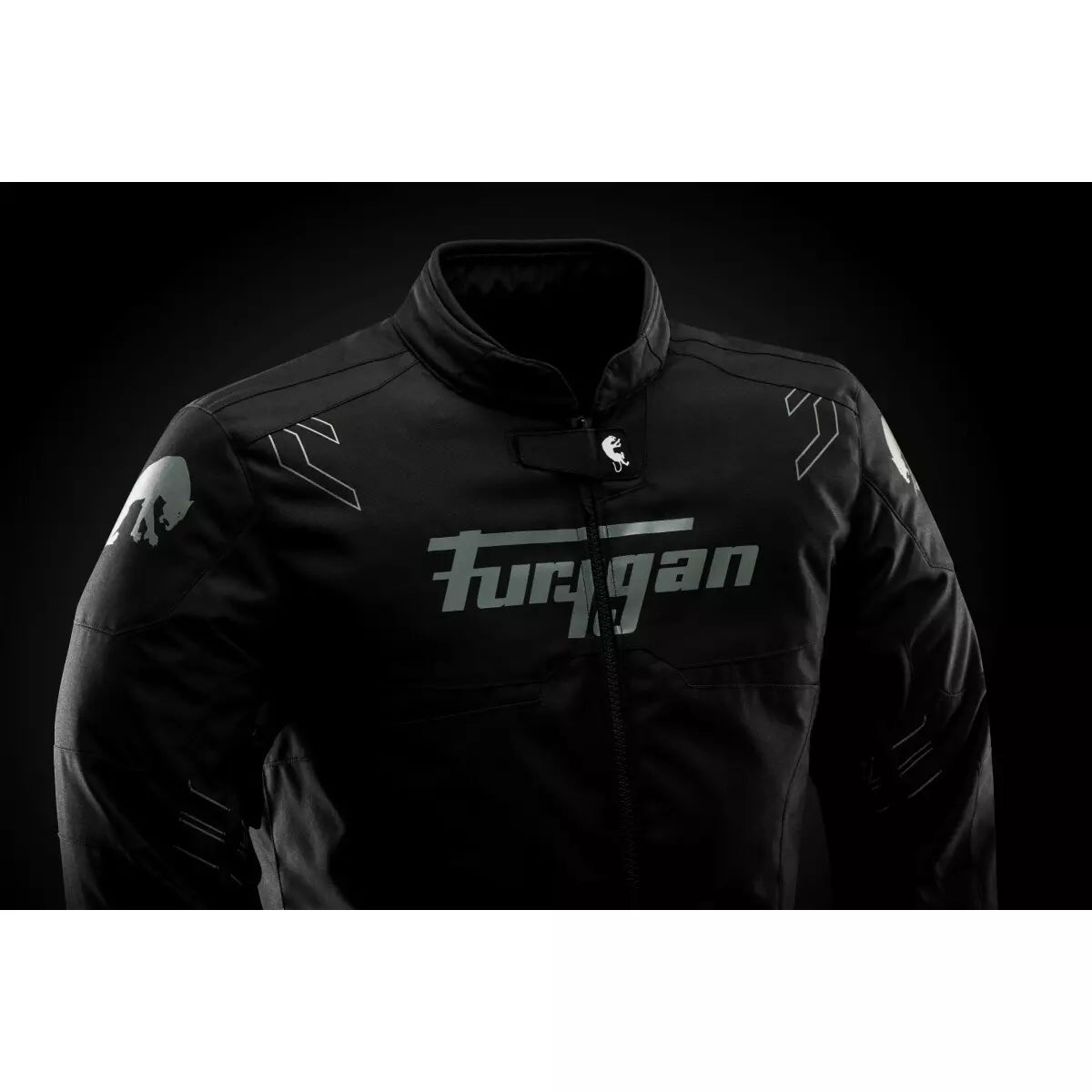 Blouson Furygan Neon Noir Gris