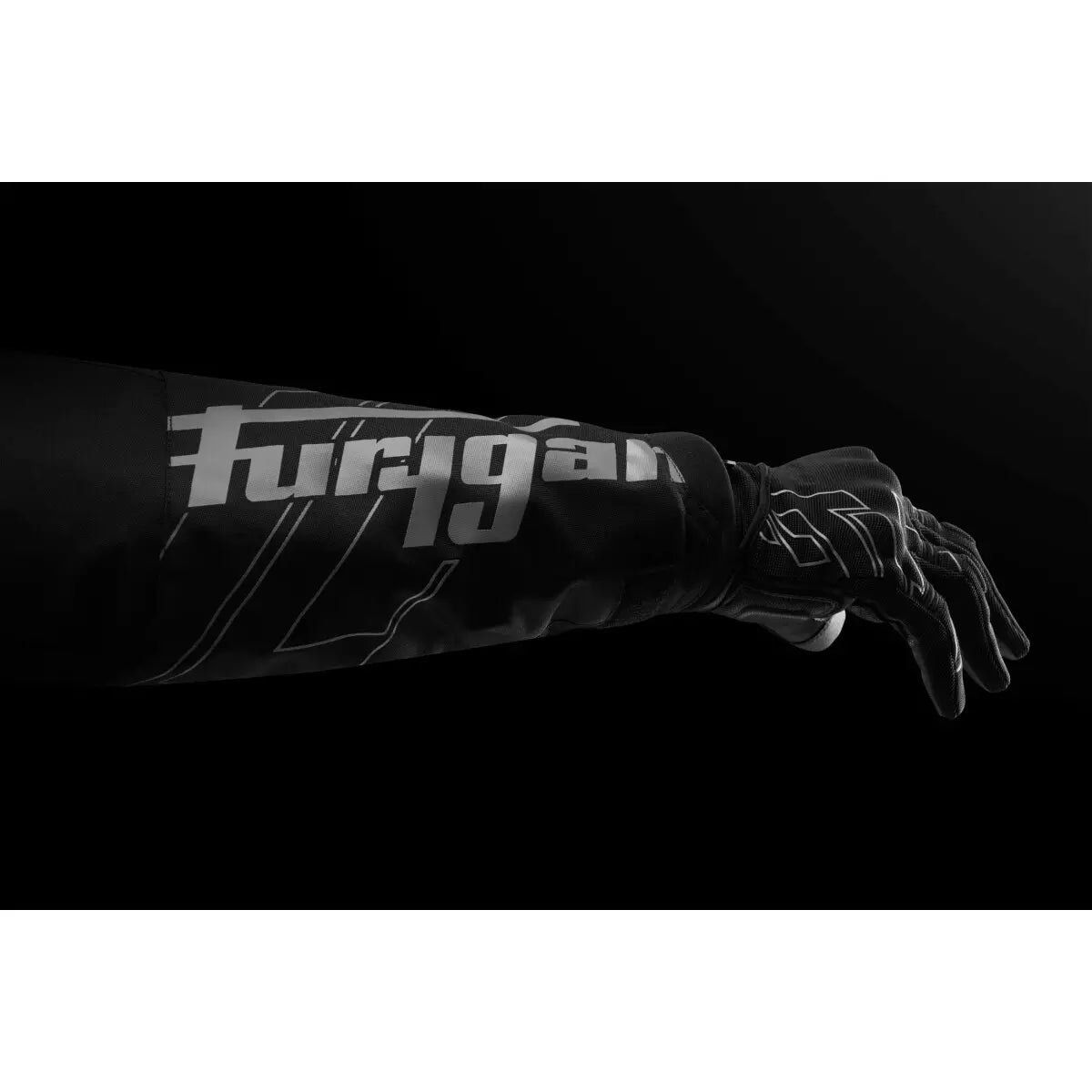 Blouson Furygan Neon Noir Gris