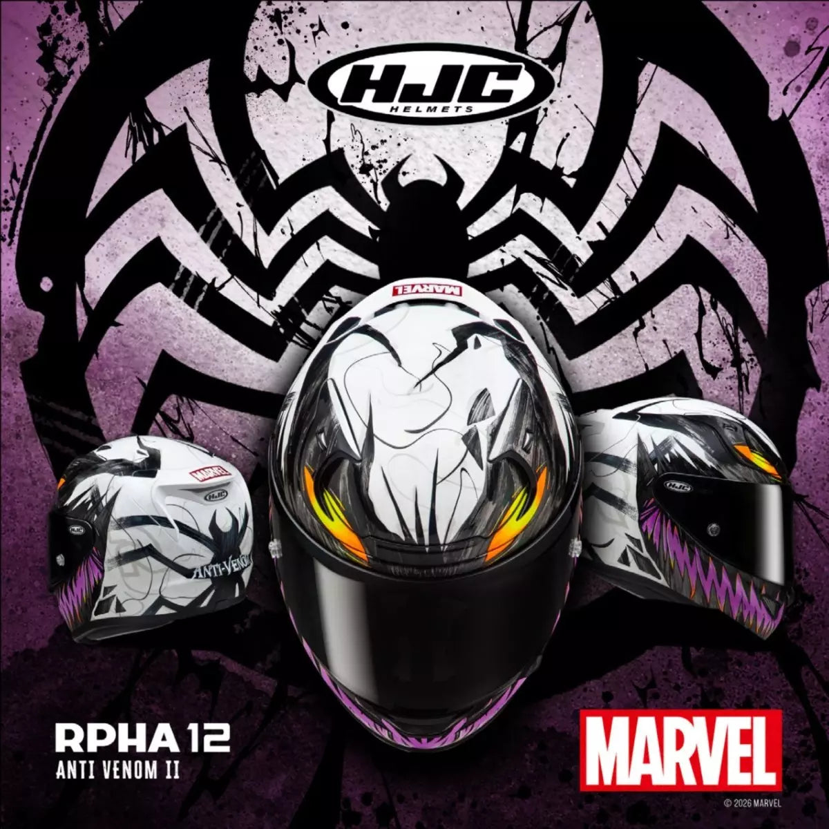 Casque HJC RPHA 12 Anti-Venom II Marvel
