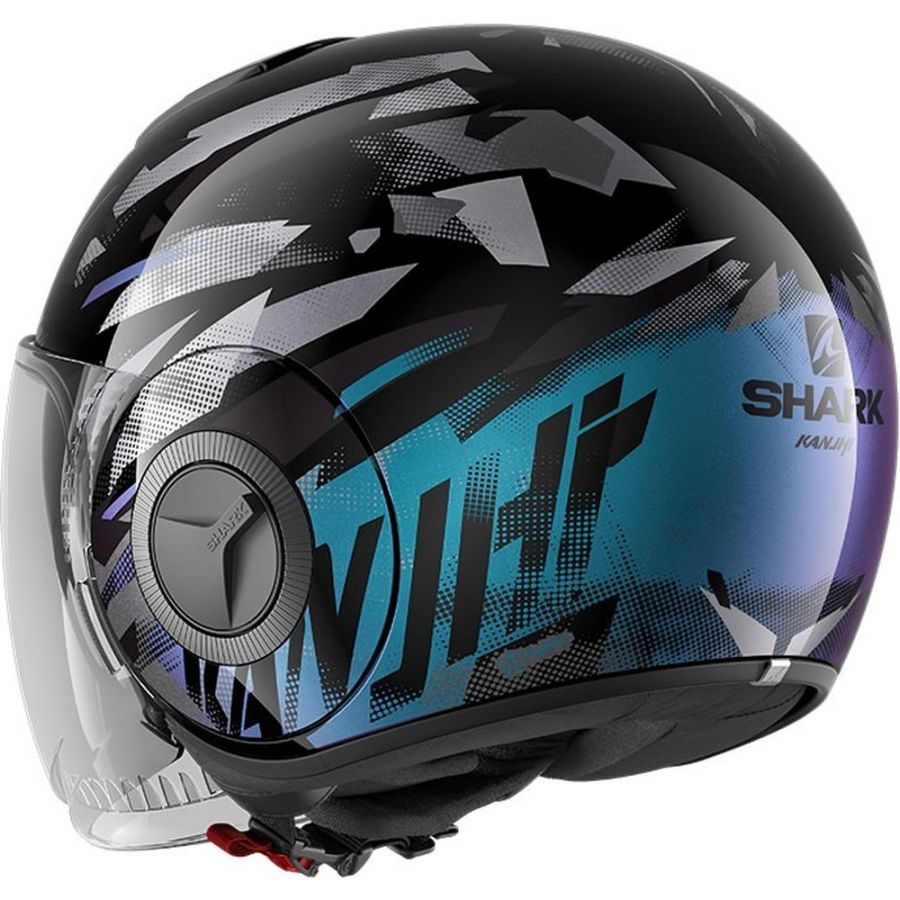 Casque jet urbain compact, écran solaire intégré