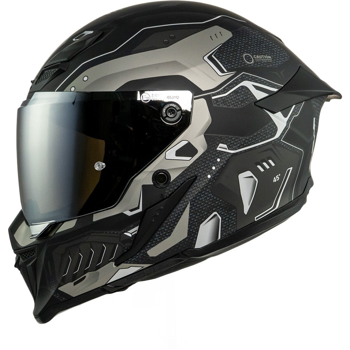 Casque Kokpit Furioza Berserk Anthracite Mat