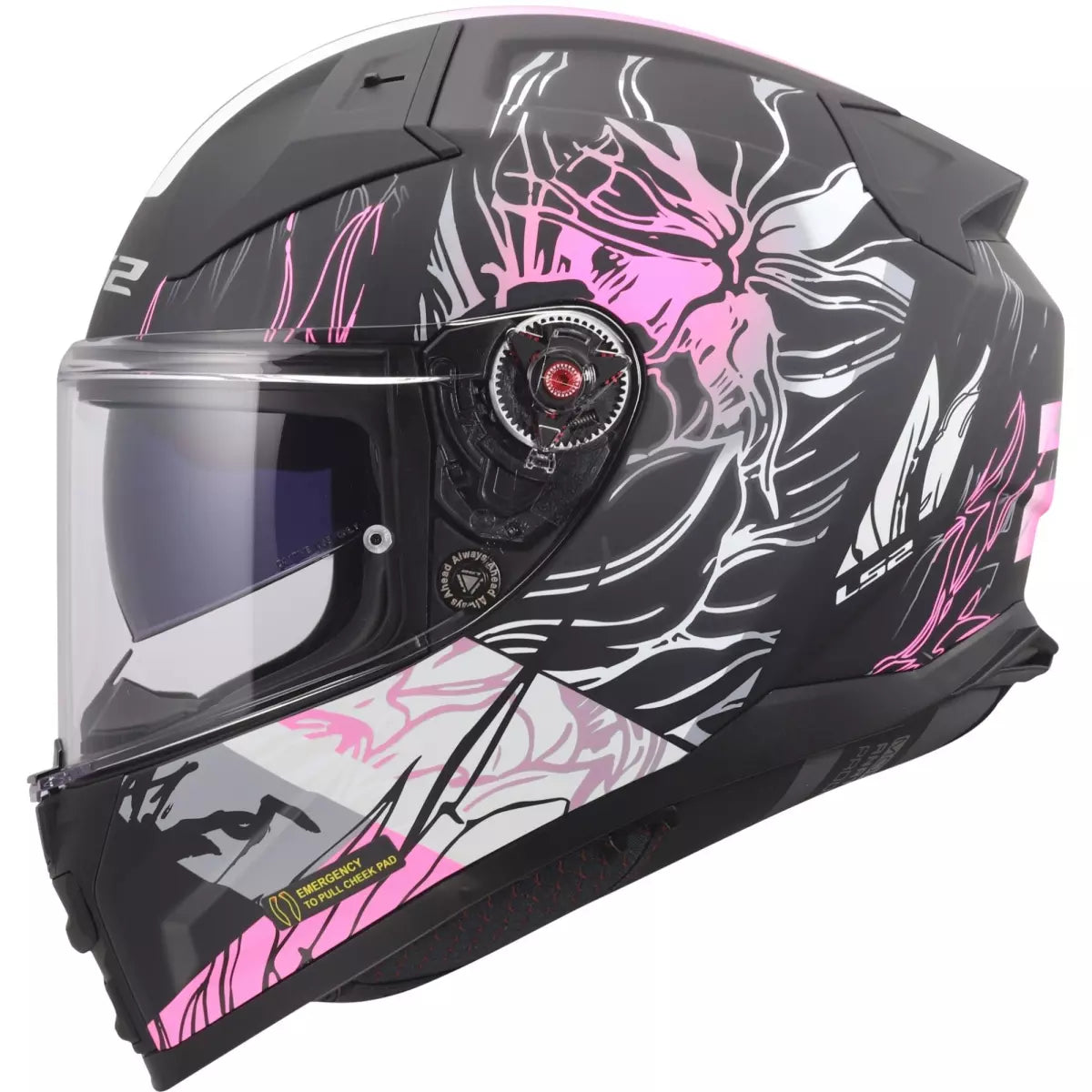 Casque LS2 FF811 Vector II Darflo Noir Rose