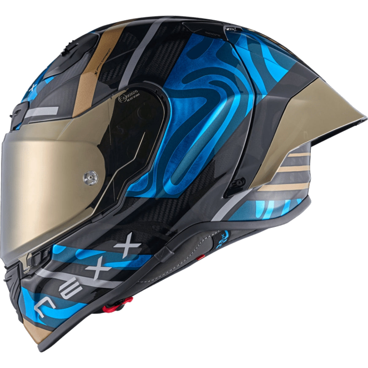 Casque Nexx Carbon X.R3R Swirl SkY.Bleu