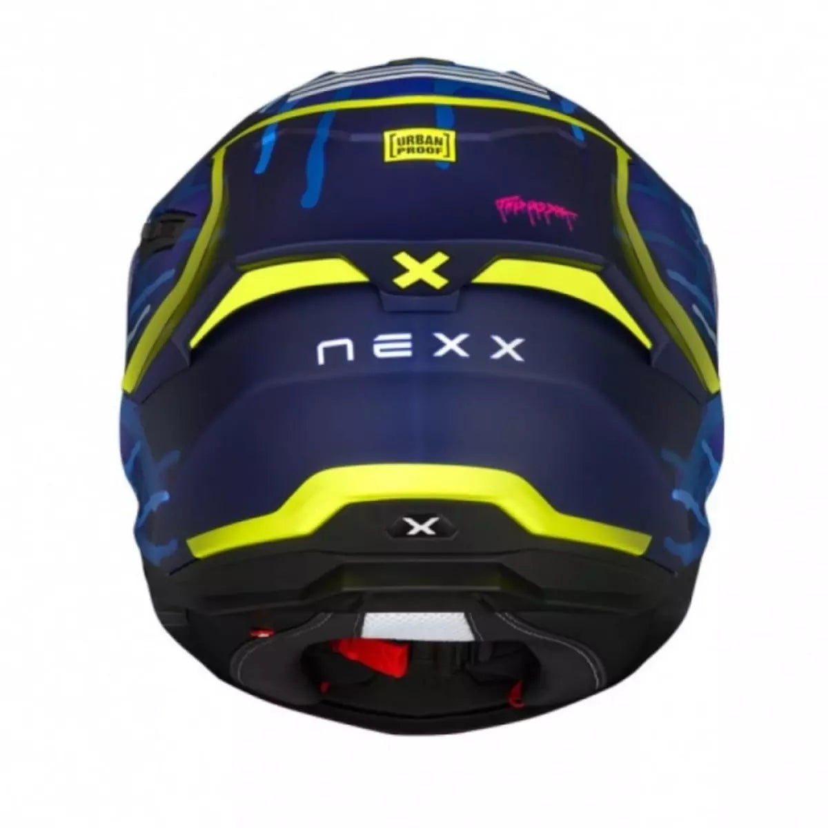 Casque Nexx Y.100R Urbangram Indigo Bleu Mat