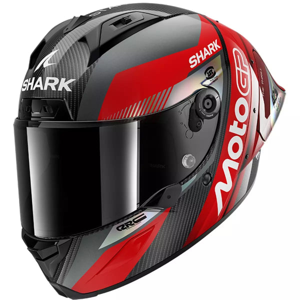 Casque Shark Aeron-GP Fim Racing 2 MotoGP Noir Rouge Chrome