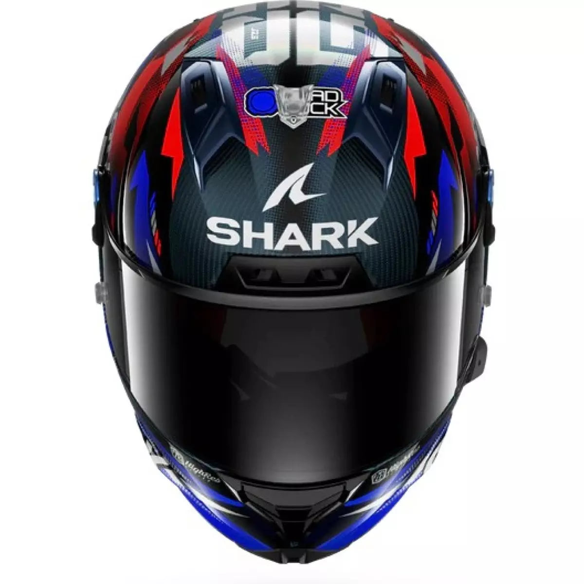 Casque Shark Aeron Zarco GP De France Carbon Bleu Chrome