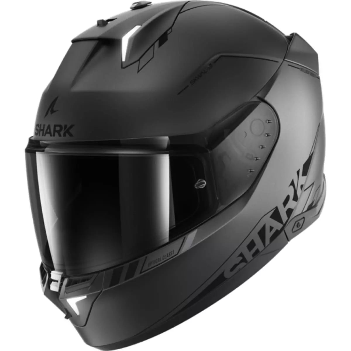 Casque Shark Skwal I3 Blank SP Anthracite Mat Noir Argent
