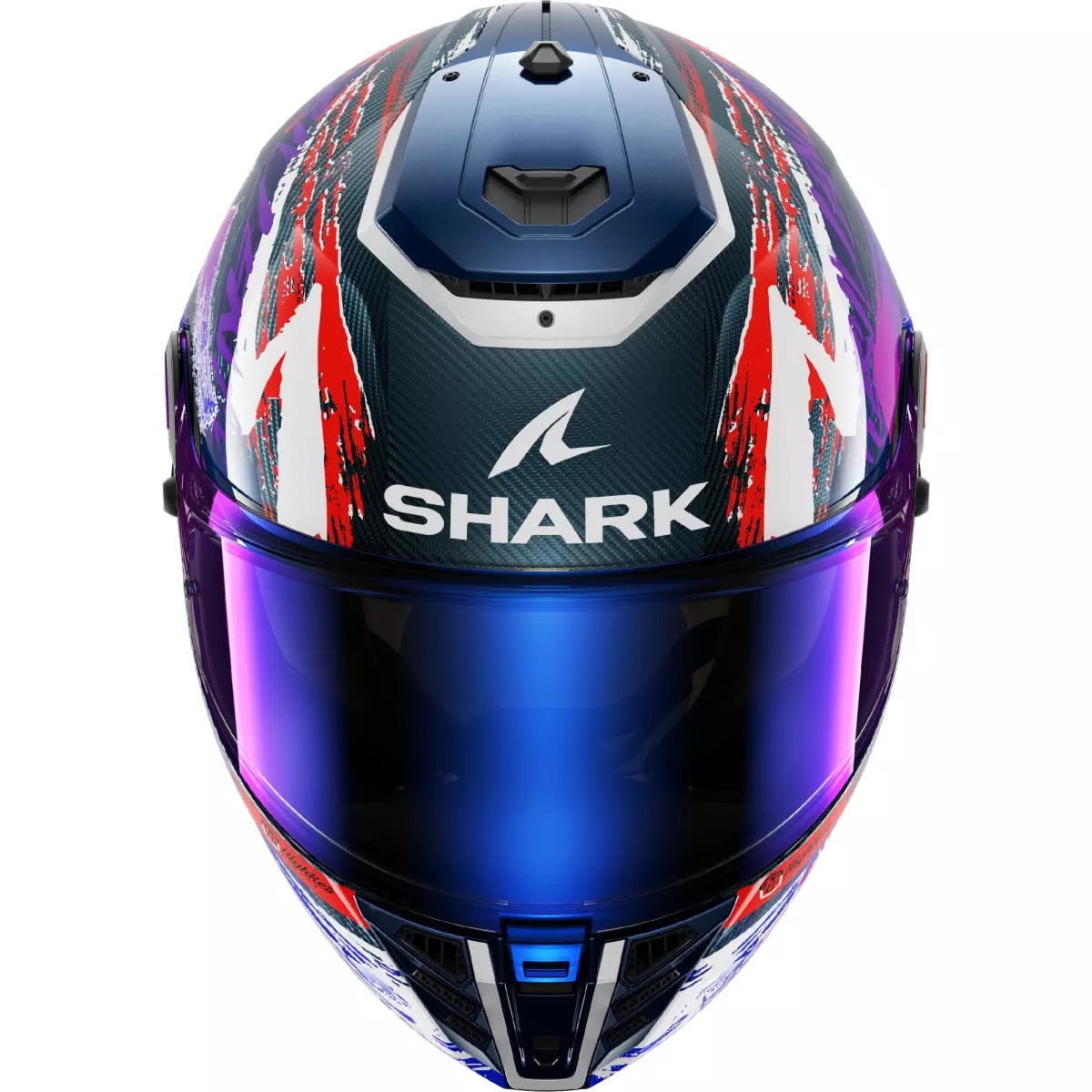 Casque Shark Spartan RS Carbon Zarco Signature Blanc Violet