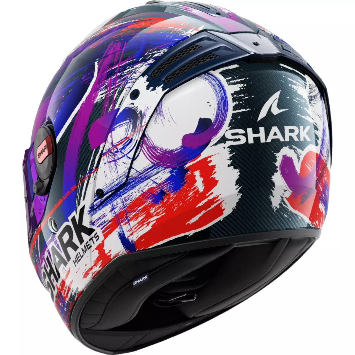 Casque Shark Spartan RS Carbon Zarco Signature Blanc Violet