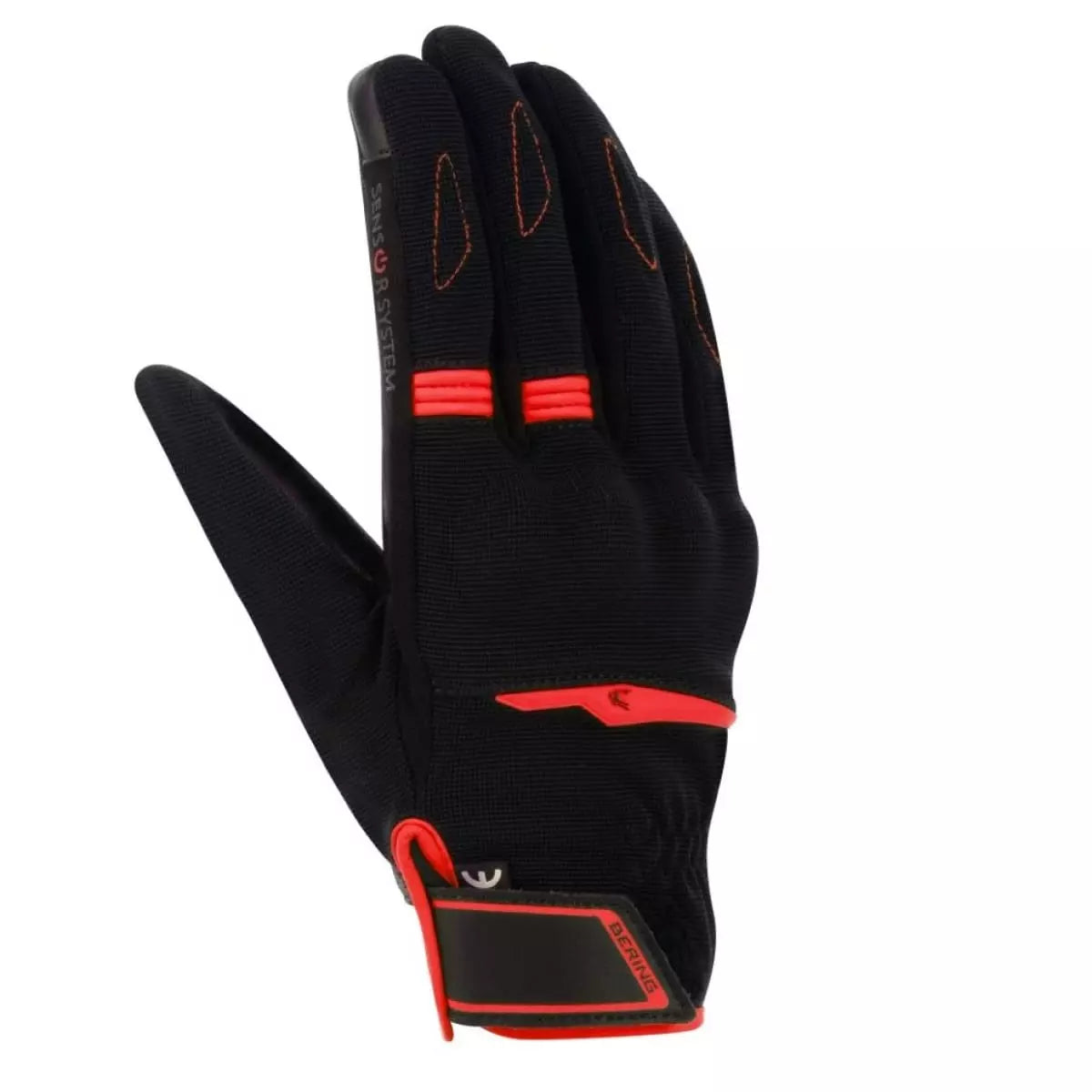 Gants Bering Fletcher Evo Noir Rouge
