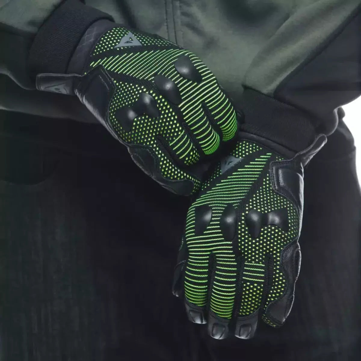 Gants Dainese Unruly Ergo-Tek Anthracite Vert