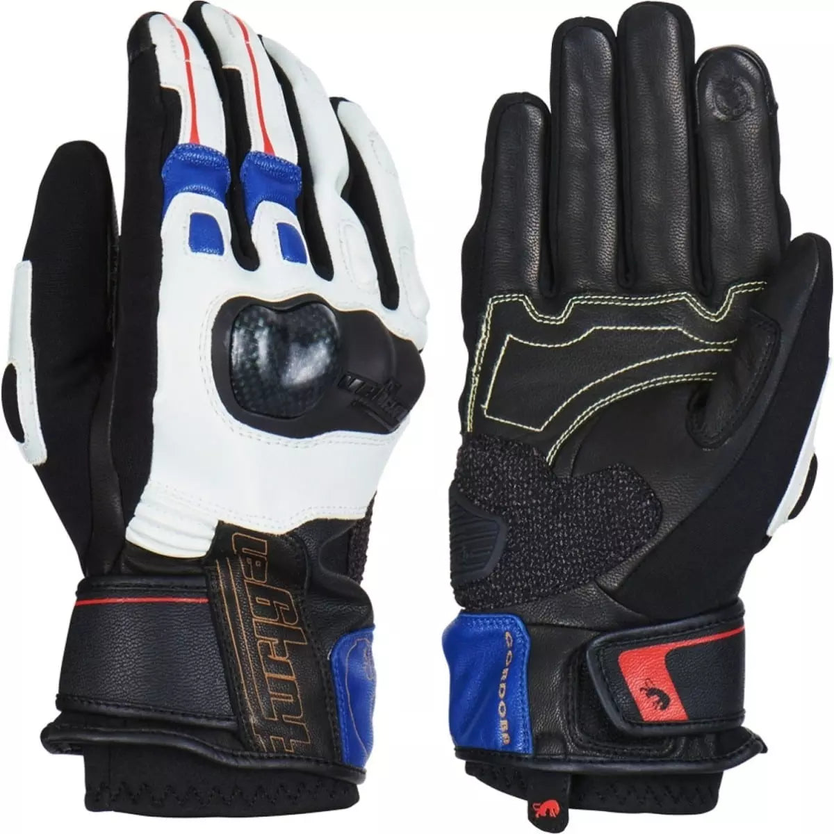 Gants Furygan Cordoba Bleu Perle Rouge