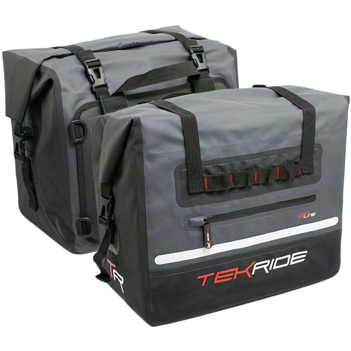 Sacoches Cavalières Tekride WP Line Tritone 2x25L Noir Gris Rouge