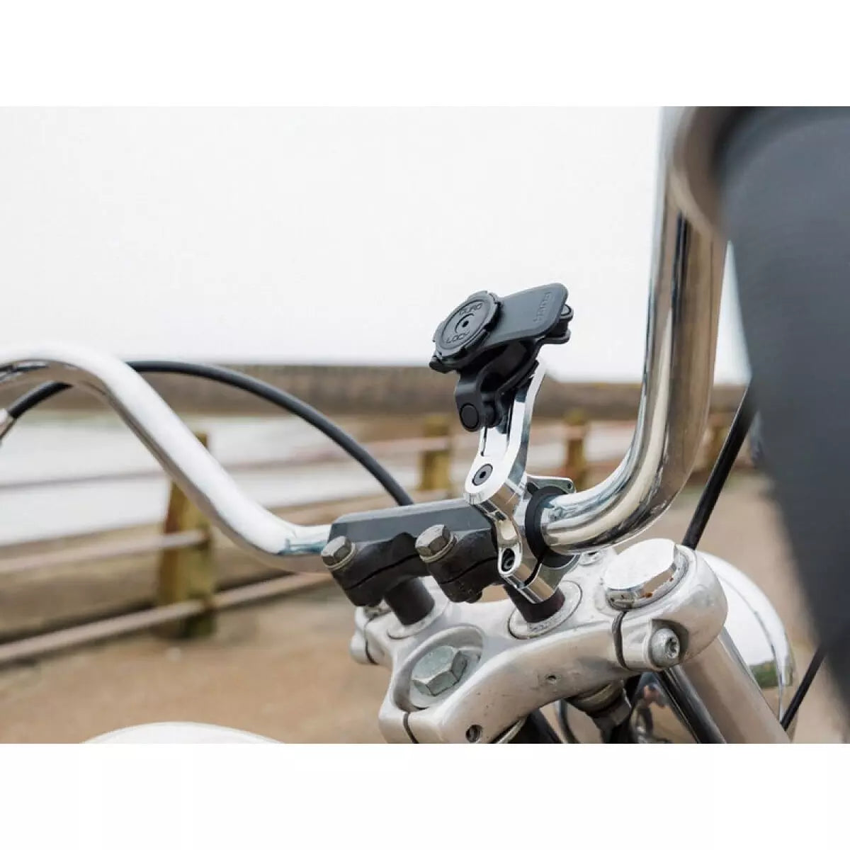 Support Téléphone Quad Lock Moto Guidon Pro Alu Chrome